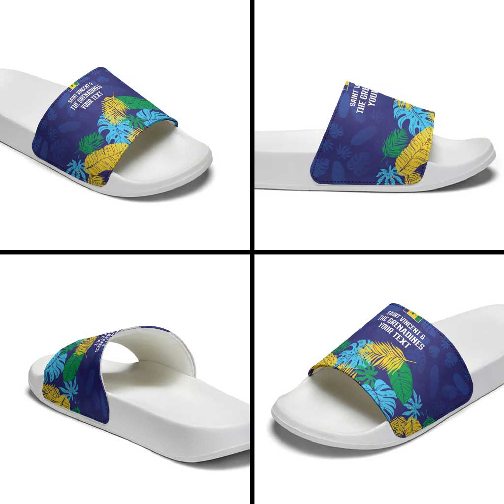 Saint Vincent Land So Beautiful Slide Sandals Tropical Vibes - Wonder Print Shop
