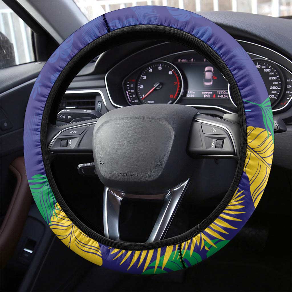 Saint Vincent Land So Beautiful Steering Wheel Cover Tropical Vibes - Wonder Print Shop