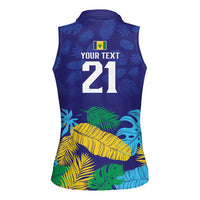 Saint Vincent Land So Beautiful Women Sleeveless Polo Shirt Tropical Vibes - Wonder Print Shop