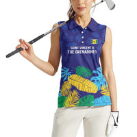 Saint Vincent Land So Beautiful Women Sleeveless Polo Shirt Tropical Vibes - Wonder Print Shop