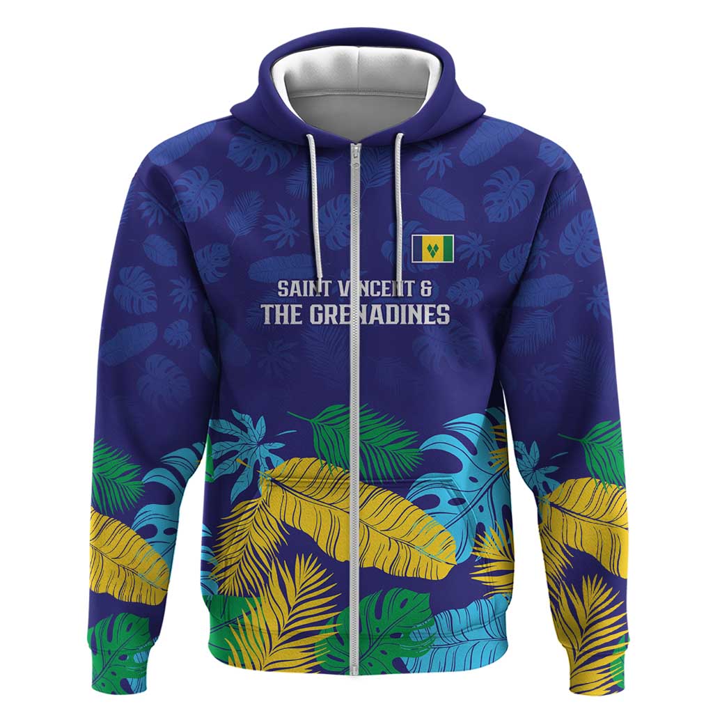 Saint Vincent Land So Beautiful Zip Hoodie Tropical Vibes - Wonder Print Shop