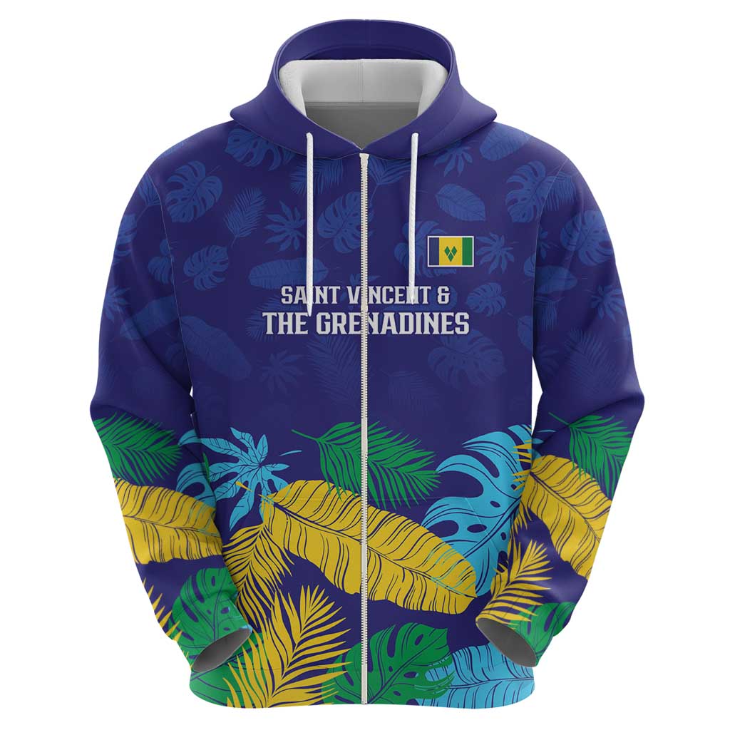 Saint Vincent Land So Beautiful Zip Hoodie Tropical Vibes - Wonder Print Shop
