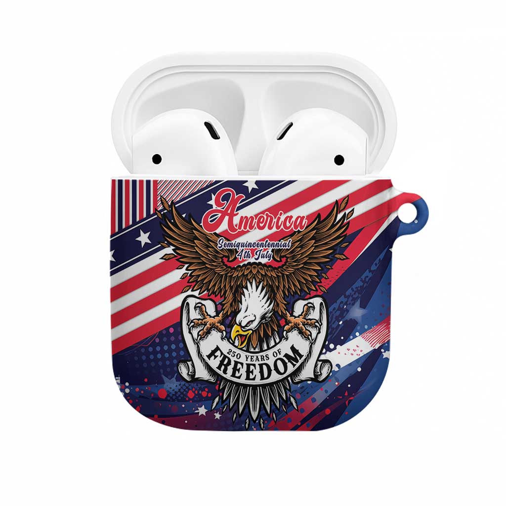 250 Years Of Service AirPods Case Semiquincentennial USA Patriotic 4th Of July - Wonder Print Shop