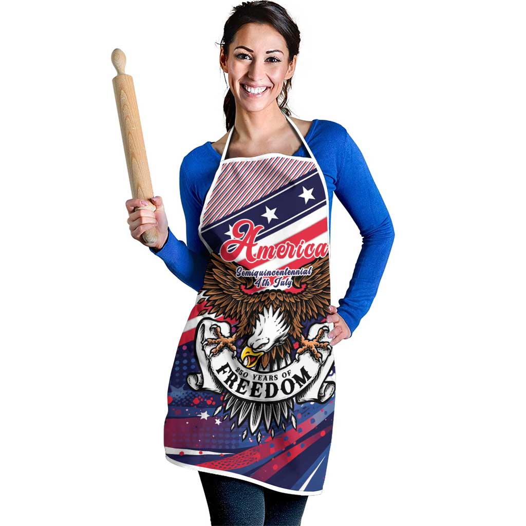 250 Years Of Service Apron Semiquincentennial USA Patriotic 4th Of July - Wonder Print Shop