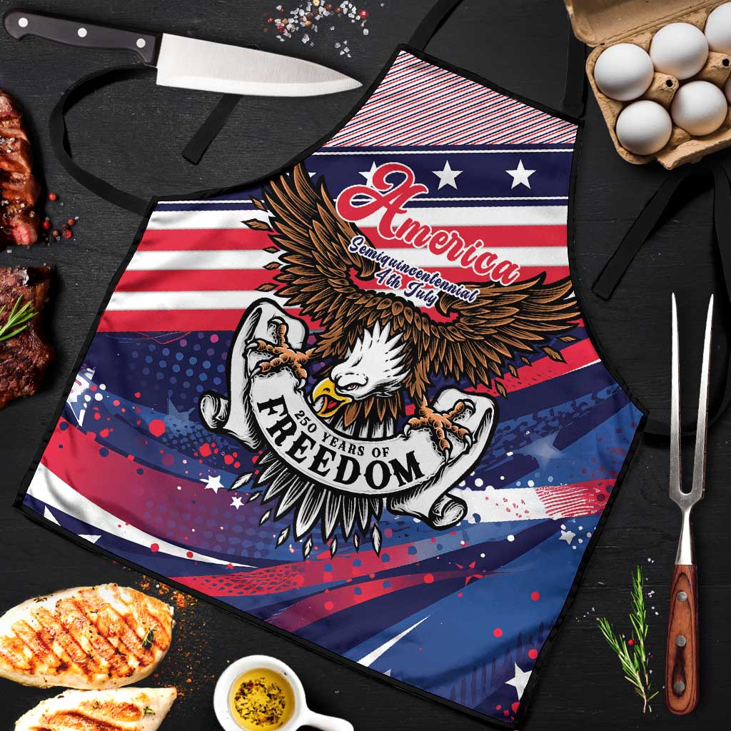 250 Years Of Service Apron Semiquincentennial USA Patriotic 4th Of July - Wonder Print Shop