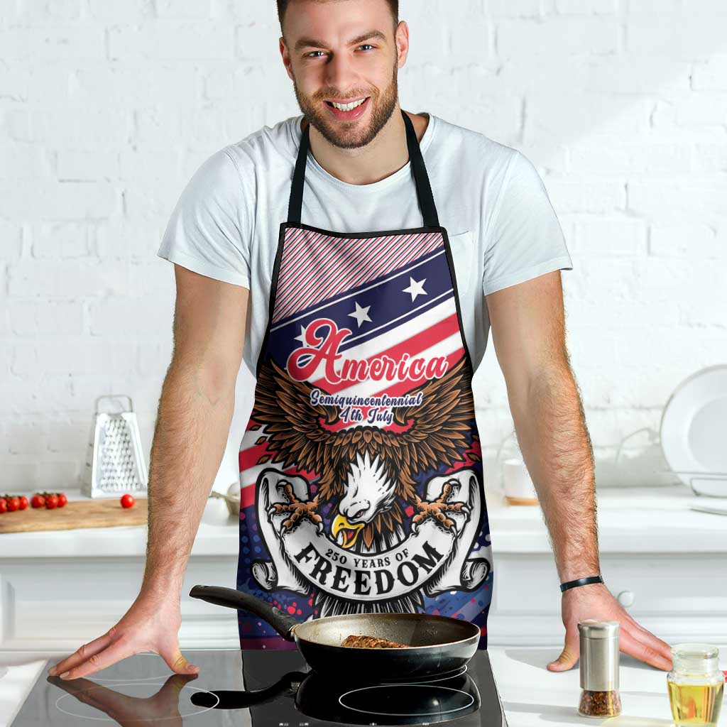 250 Years Of Service Apron Semiquincentennial USA Patriotic 4th Of July - Wonder Print Shop