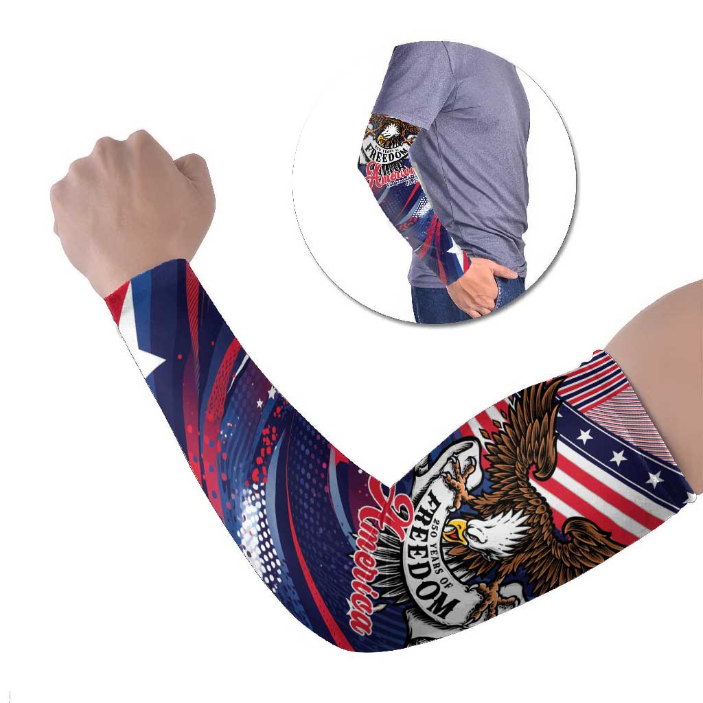 250 Years Of Service Arm Sleeves Semiquincentennial USA Patriotic 4th Of July - Wonder Print Shop