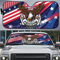 250 Years Of Service Auto Sun Shade Semiquincentennial USA Patriotic 4th Of July - Wonder Print Shop
