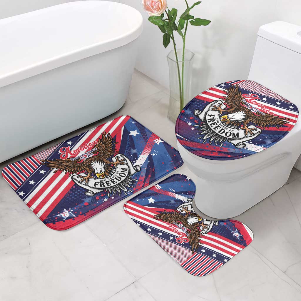 250 Years Of Service Bathroom Set Semiquincentennial USA Patriotic 4th Of July - Wonder Print Shop