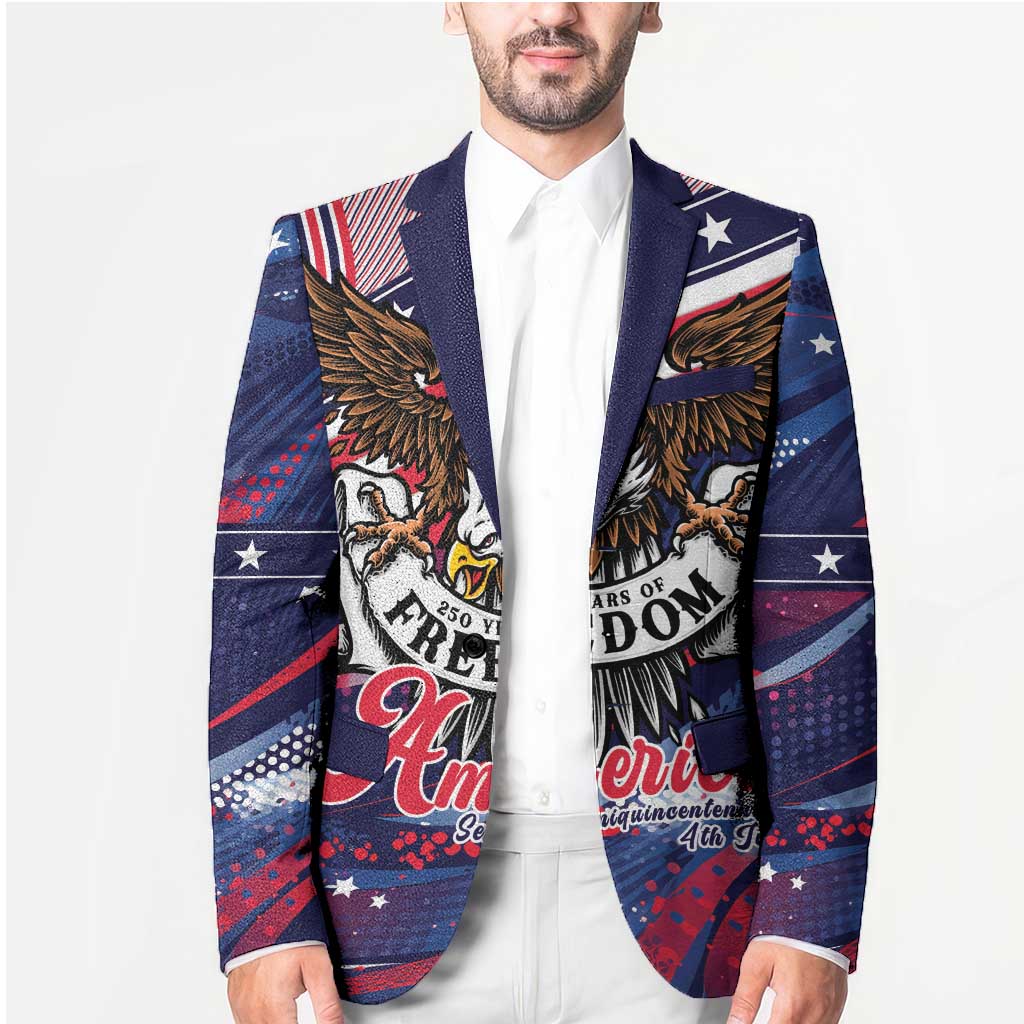 250 Years Of Service Blazer Semiquincentennial USA Patriotic 4th Of July - Wonder Print Shop