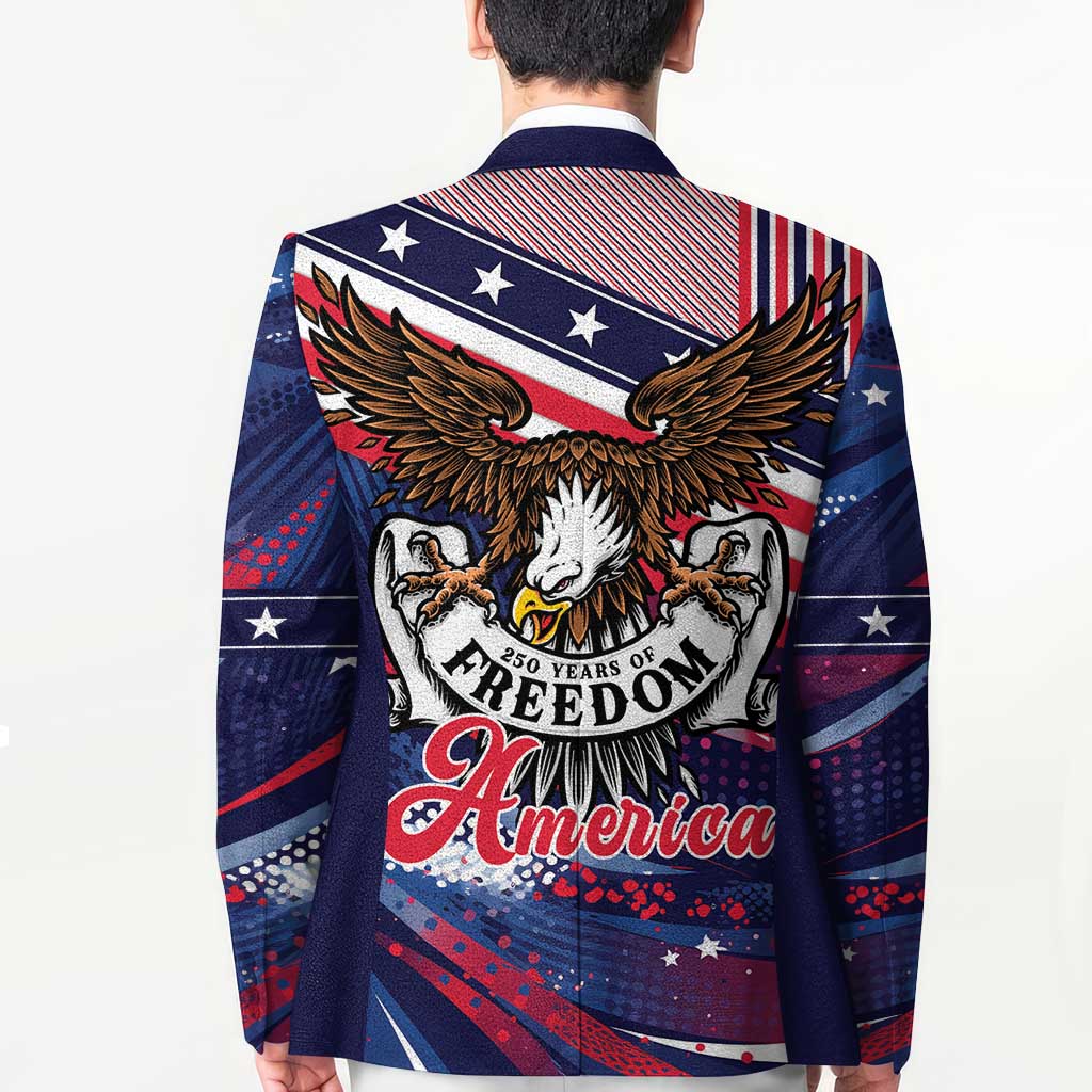 250 Years Of Service Blazer Semiquincentennial USA Patriotic 4th Of July - Wonder Print Shop