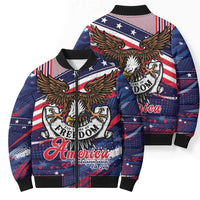 250 Years Of Service Bomber Puffer Jacket Semiquincentennial USA Patriotic 4th Of July - Wonder Print Shop