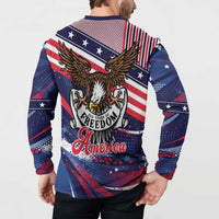 250 Years Of Service Button Sweatshirt Semiquincentennial USA Patriotic 4th Of July - Wonder Print Shop