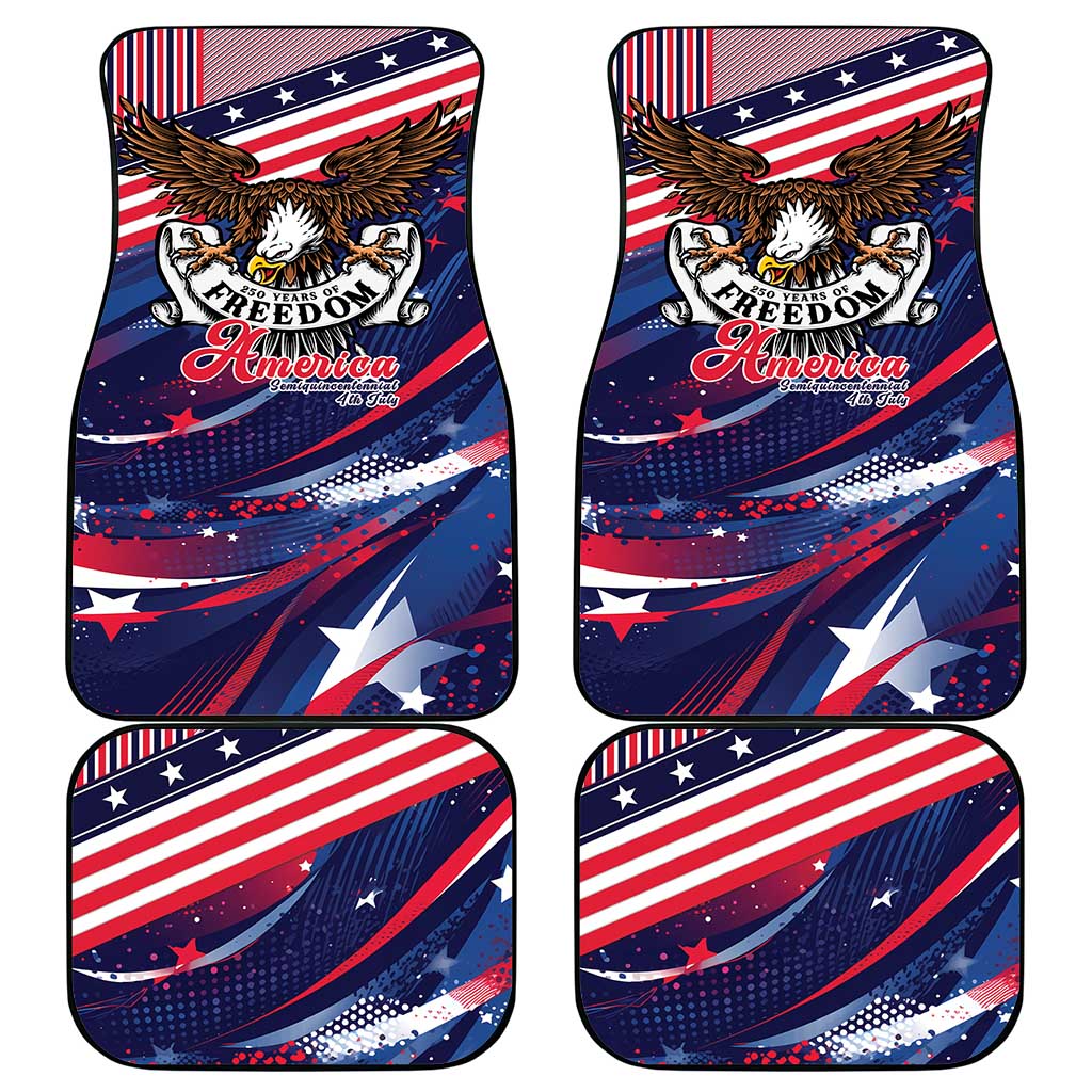 250 Years Of Service Car Mats Semiquincentennial USA Patriotic 4th Of July - Wonder Print Shop