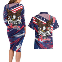 250 Years Of Service Couples Matching Long Sleeve Bodycon Dress and Hawaiian Shirt Semiquincentennial USA Patriotic 4th Of July - Wonder Print Shop