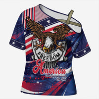 250 Years Of Service Cross Shoulder Shirt Semiquincentennial USA Patriotic 4th Of July - Wonder Print Shop
