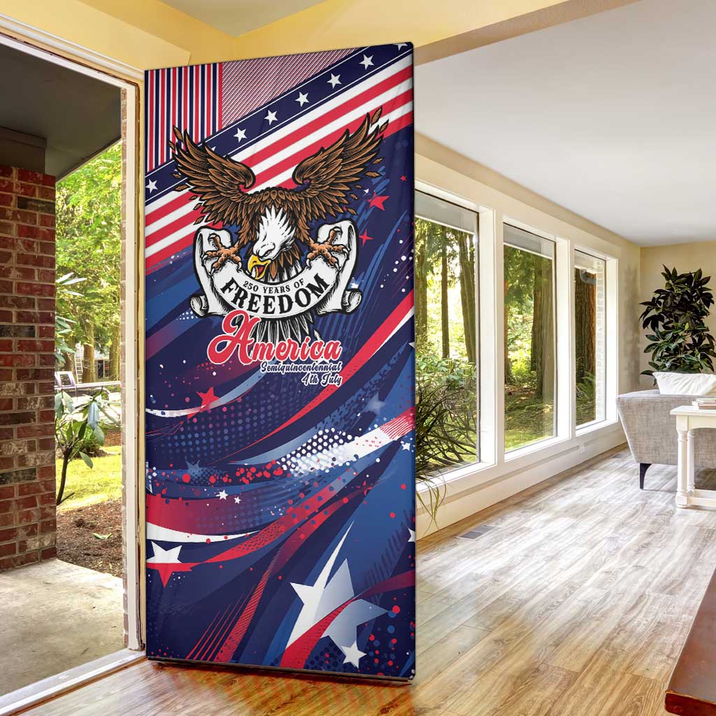 250 Years Of Service Door Cover Semiquincentennial USA Patriotic 4th Of July - Wonder Print Shop