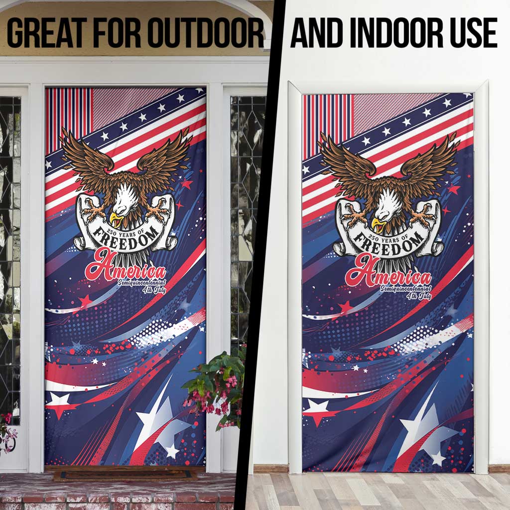 250 Years Of Service Door Cover Semiquincentennial USA Patriotic 4th Of July - Wonder Print Shop