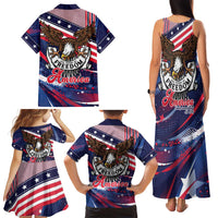 250 Years Of Service Family Matching Tank Maxi Dress and Hawaiian Shirt Semiquincentennial USA Patriotic 4th Of July - Wonder Print Shop