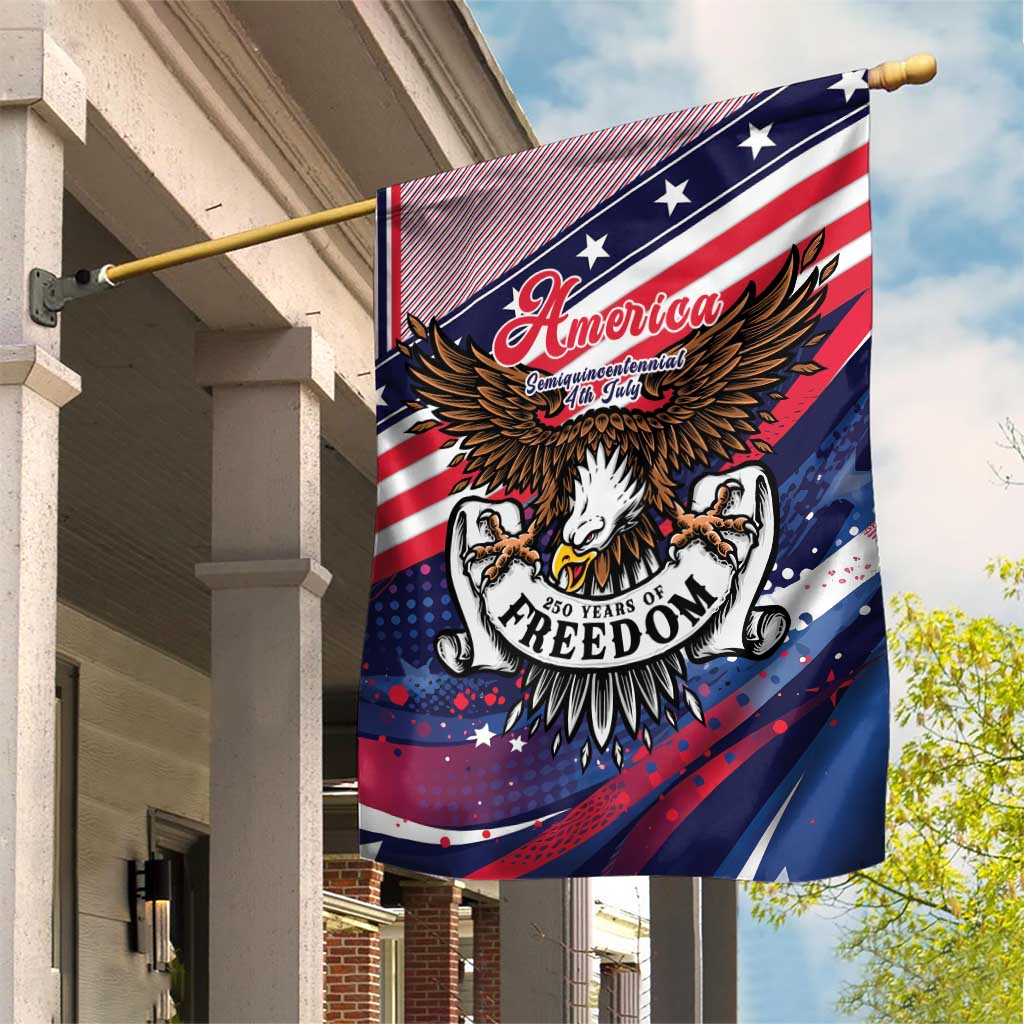 250 Years Of Service Garden Flag Semiquincentennial USA Patriotic 4th Of July - Wonder Print Shop