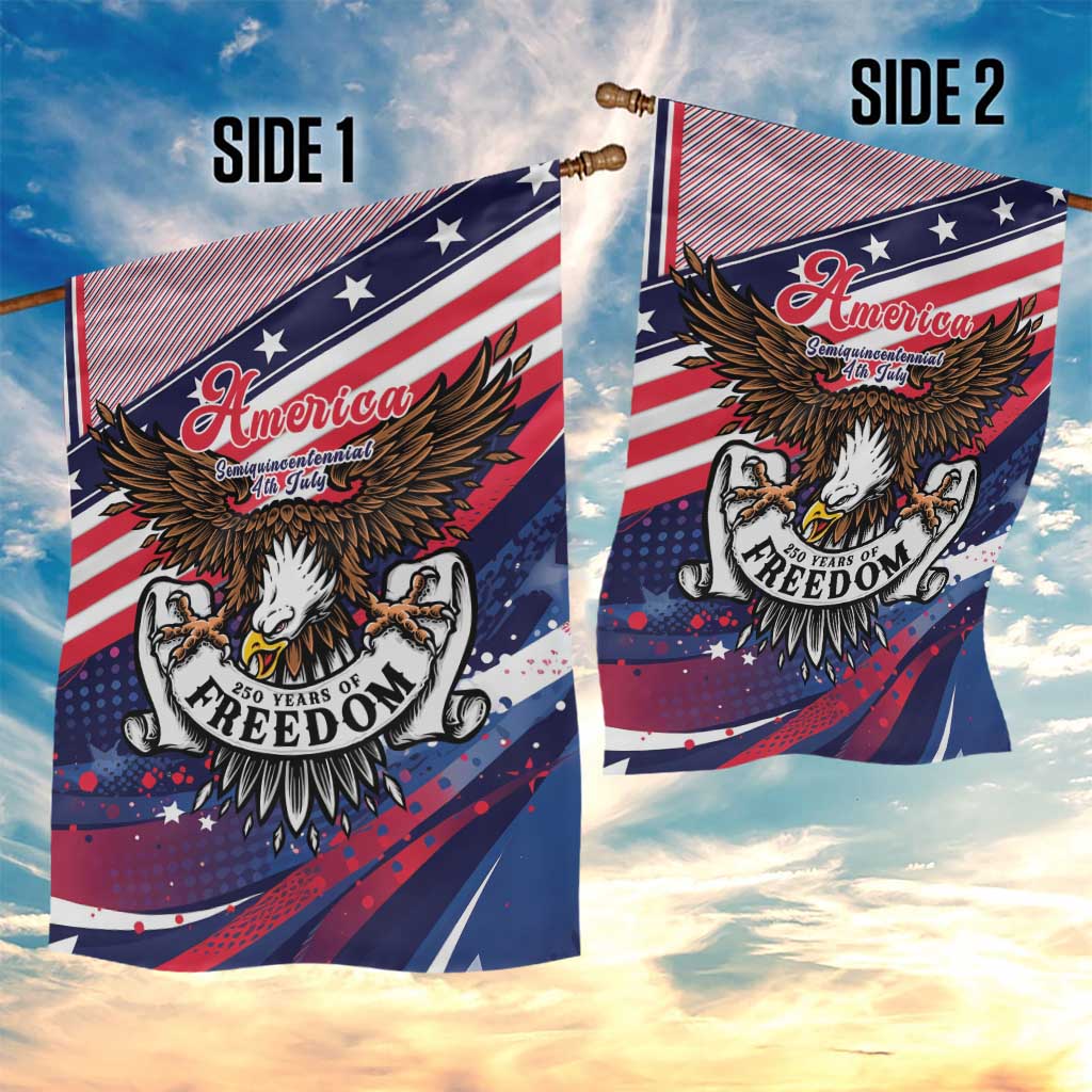 250 Years Of Service Garden Flag Semiquincentennial USA Patriotic 4th Of July - Wonder Print Shop