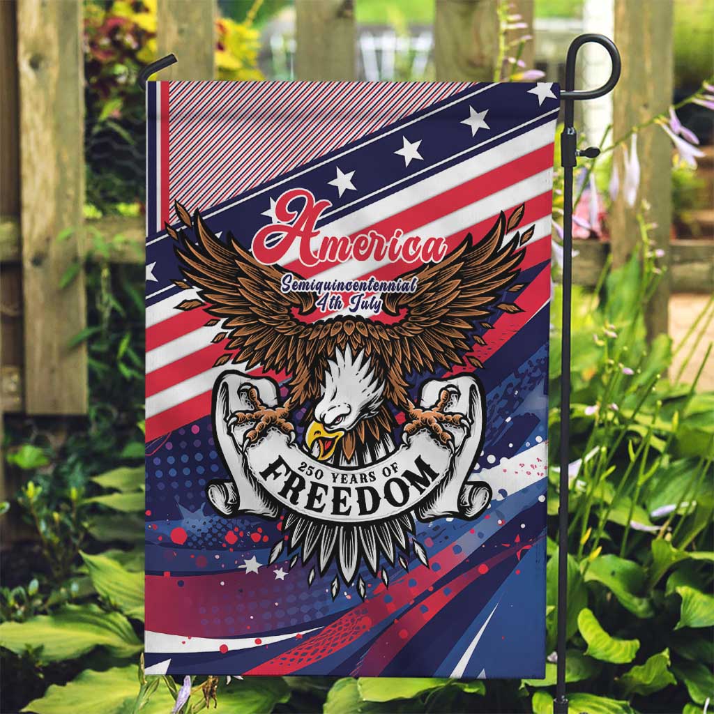 250 Years Of Service Garden Flag Semiquincentennial USA Patriotic 4th Of July - Wonder Print Shop