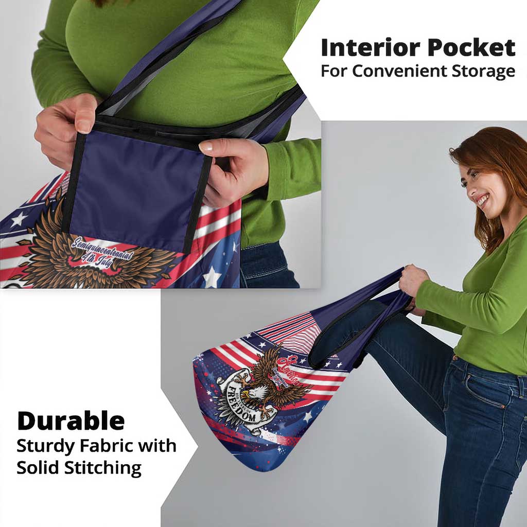 250 Years Of Service Grocery Bag Semiquincentennial USA Patriotic 4th Of July - Wonder Print Shop