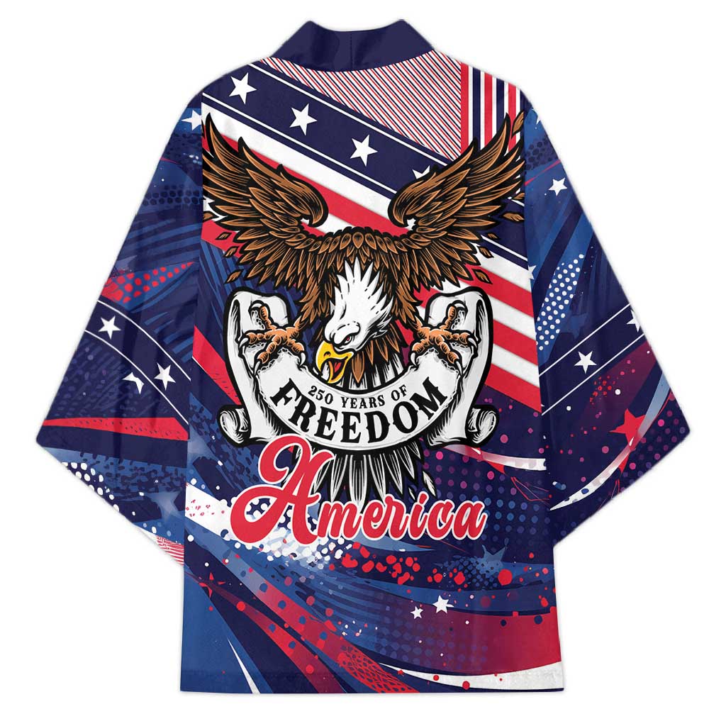 250 Years Of Service Kimono Semiquincentennial USA Patriotic 4th Of July - Wonder Print Shop