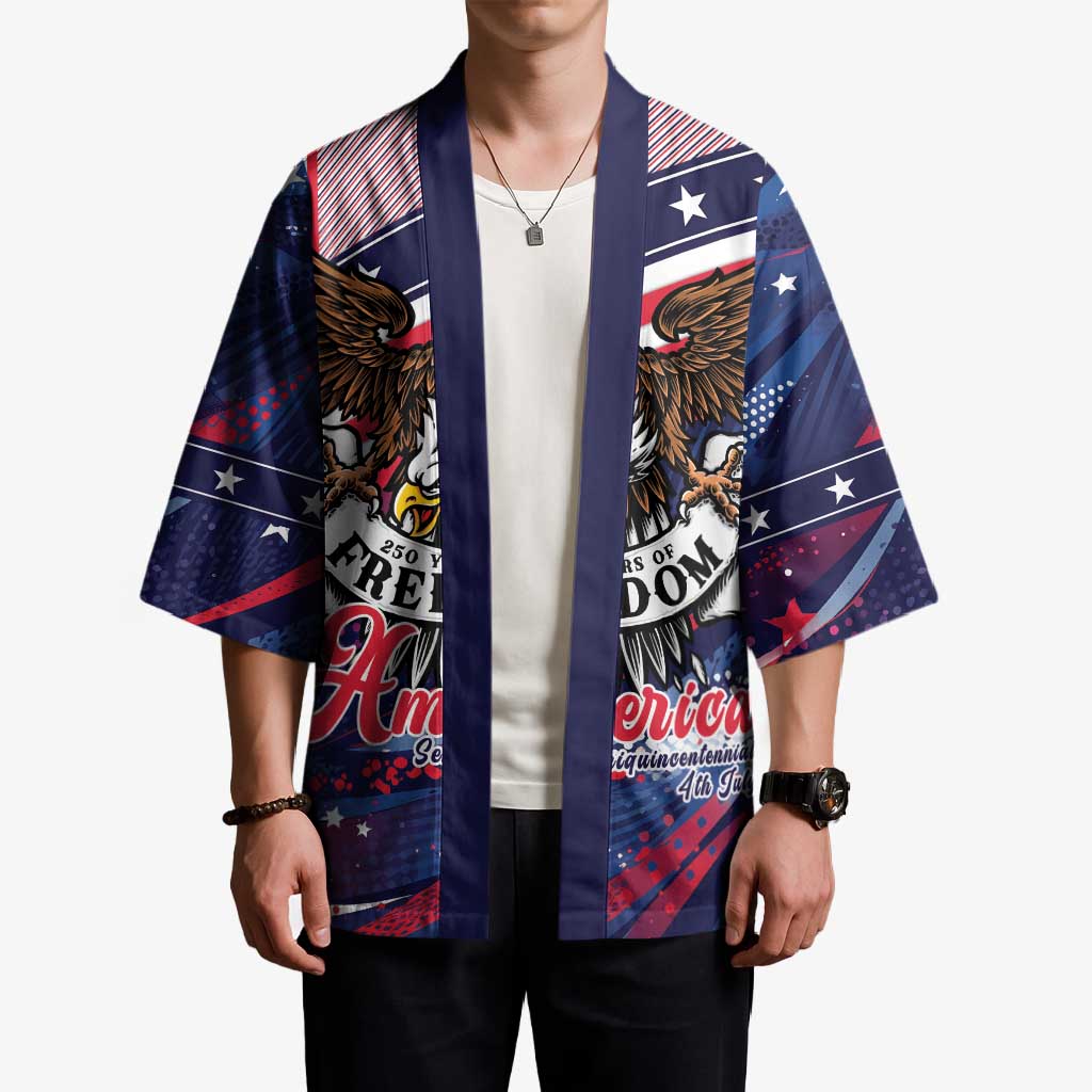 250 Years Of Service Kimono Semiquincentennial USA Patriotic 4th Of July - Wonder Print Shop