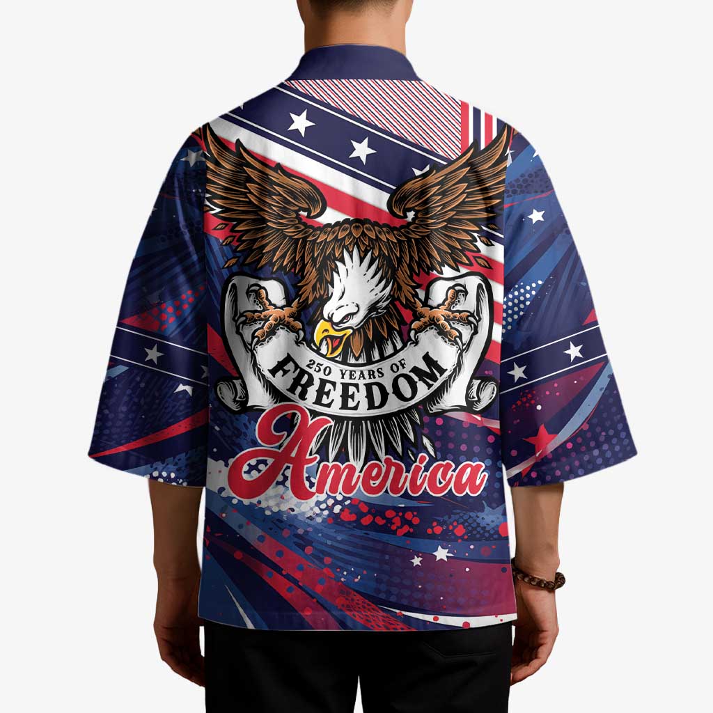 250 Years Of Service Kimono Semiquincentennial USA Patriotic 4th Of July - Wonder Print Shop