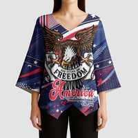 250 Years Of Service Kimono Sleeve Blouse Semiquincentennial USA Patriotic 4th Of July - Wonder Print Shop