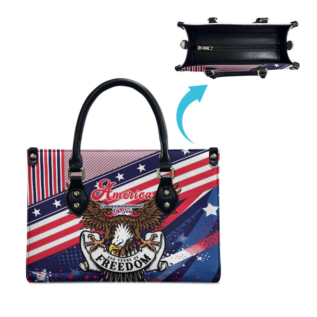 250 Years Of Service Leather Bag Semiquincentennial USA Patriotic 4th Of July - Wonder Print Shop
