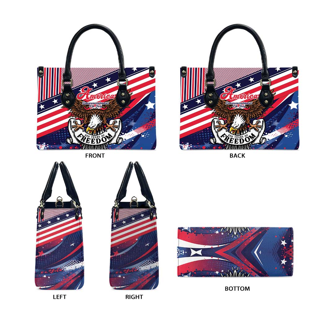 250 Years Of Service Leather Bag Semiquincentennial USA Patriotic 4th Of July - Wonder Print Shop