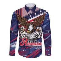 250 Years Of Service Long Sleeve Button Shirt Semiquincentennial USA Patriotic 4th Of July - Wonder Print Shop