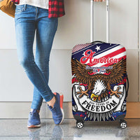 250 Years Of Service Luggage Cover Semiquincentennial USA Patriotic 4th Of July - Wonder Print Shop