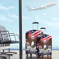 250 Years Of Service Luggage Cover Semiquincentennial USA Patriotic 4th Of July - Wonder Print Shop