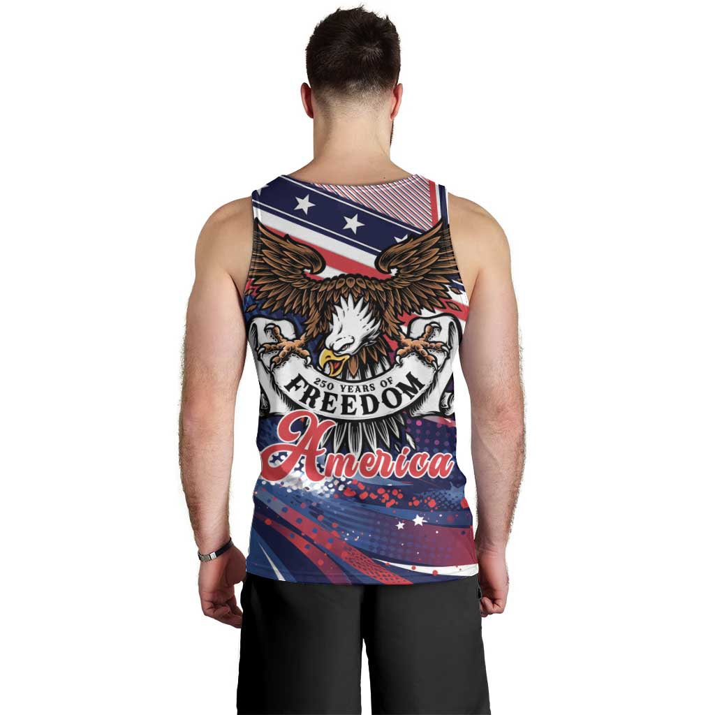 250 Years Of Service Men Tank Top Semiquincentennial USA Patriotic 4th Of July - Wonder Print Shop