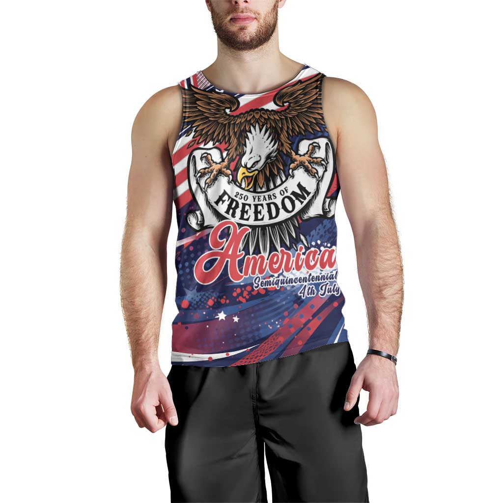 250 Years Of Service Men Tank Top Semiquincentennial USA Patriotic 4th Of July - Wonder Print Shop