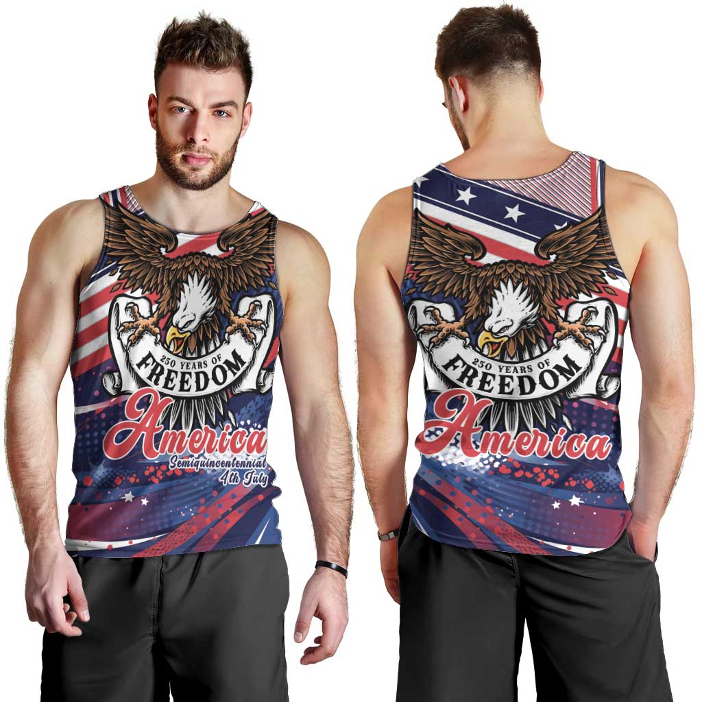 250 Years Of Service Men Tank Top Semiquincentennial USA Patriotic 4th Of July - Wonder Print Shop