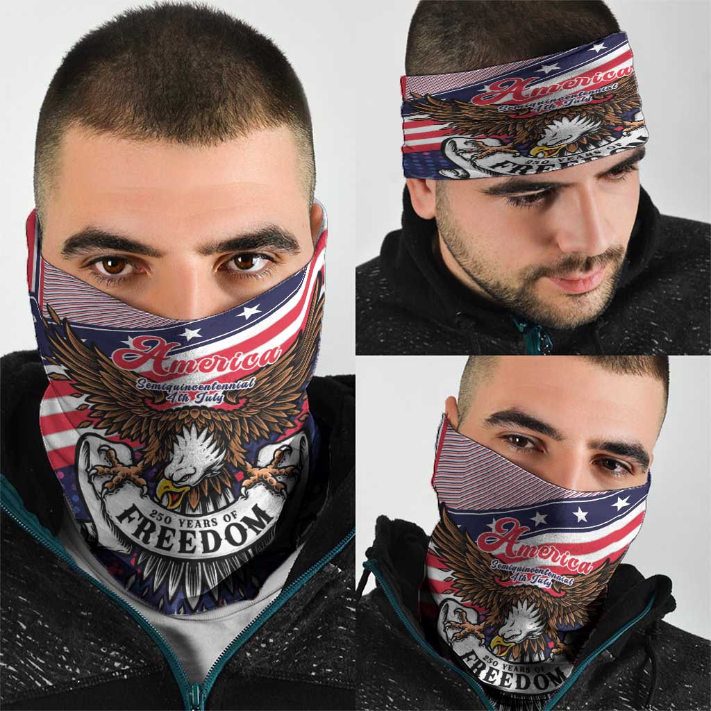 250 Years Of Service Neck Gaiter Semiquincentennial USA Patriotic 4th Of July - Wonder Print Shop