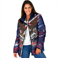 250 Years Of Service Padded Jacket Semiquincentennial USA Patriotic 4th Of July - Wonder Print Shop