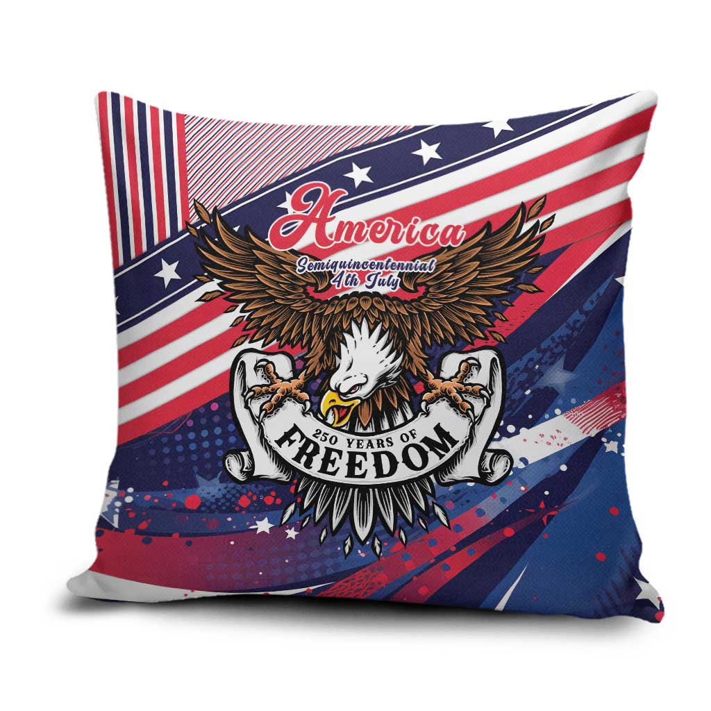 250 Years Of Service Pillow Cover Semiquincentennial USA Patriotic 4th Of July - Wonder Print Shop
