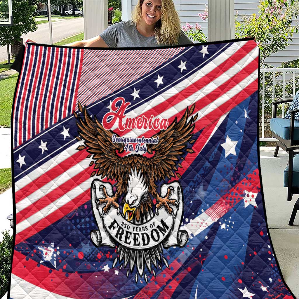 250 Years Of Service Quilt Semiquincentennial USA Patriotic 4th Of July - Wonder Print Shop