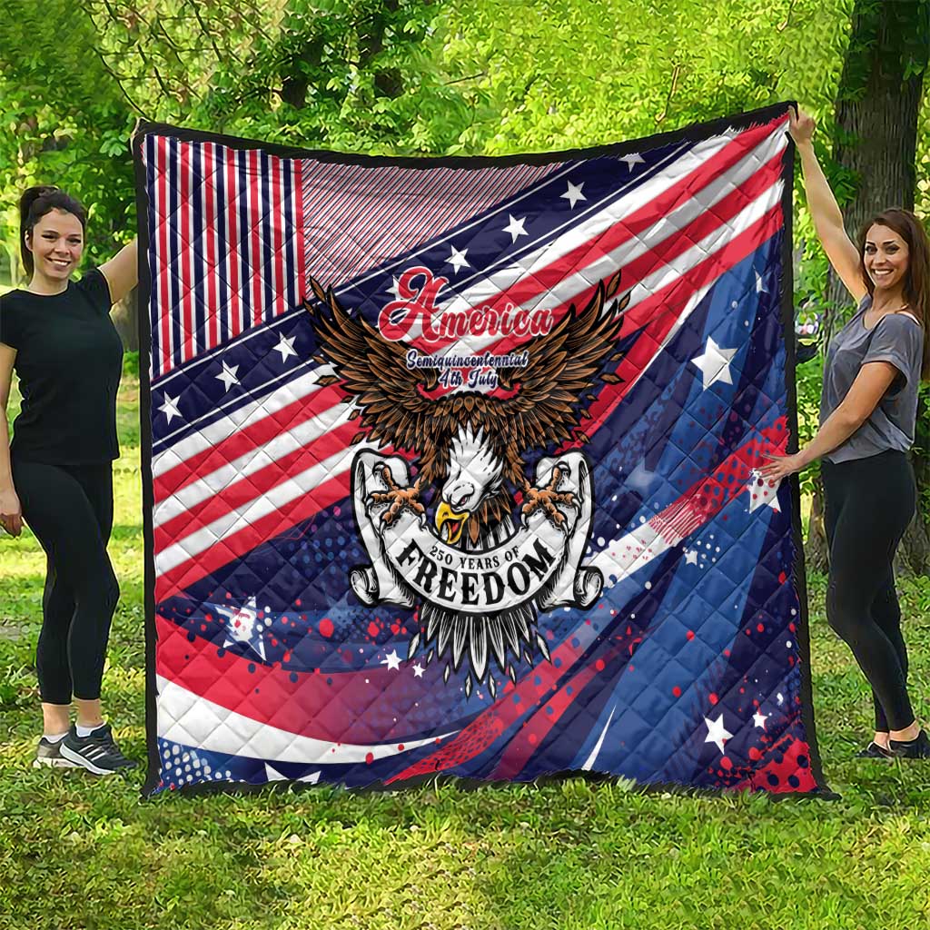 250 Years Of Service Quilt Semiquincentennial USA Patriotic 4th Of July - Wonder Print Shop