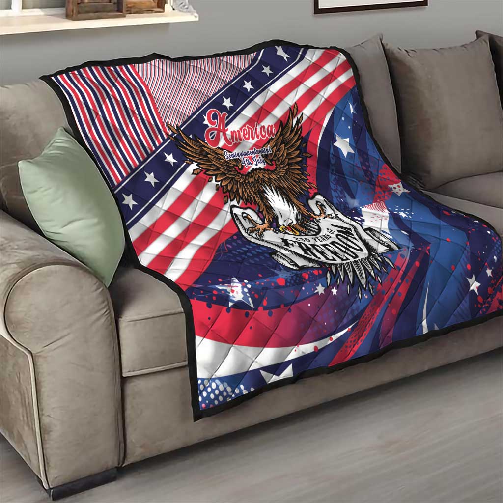 250 Years Of Service Quilt Semiquincentennial USA Patriotic 4th Of July - Wonder Print Shop