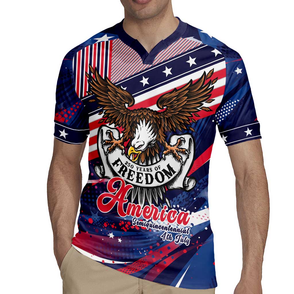 250 Years Of Service Rugby Jersey Semiquincentennial USA Patriotic 4th Of July - Wonder Print Shop