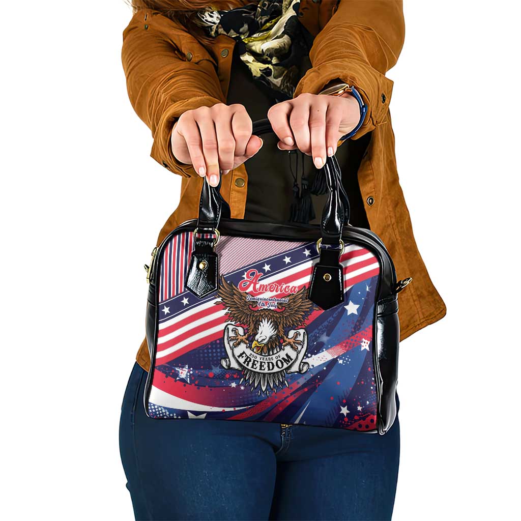 250 Years Of Service Shoulder Handbag Semiquincentennial USA Patriotic 4th Of July - Wonder Print Shop
