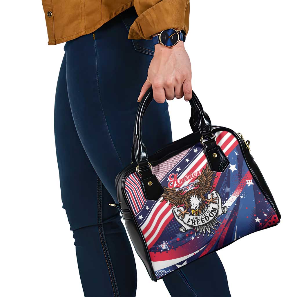 250 Years Of Service Shoulder Handbag Semiquincentennial USA Patriotic 4th Of July - Wonder Print Shop
