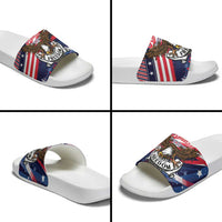 250 Years Of Service Slide Sandals Semiquincentennial USA Patriotic 4th Of July - Wonder Print Shop