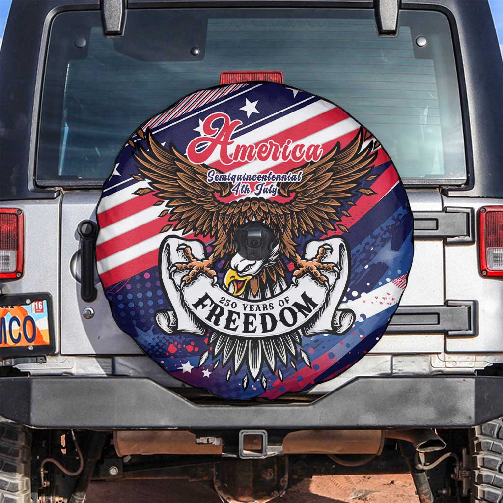 250 Years Of Service Spare Tire Cover Semiquincentennial USA Patriotic 4th Of July - Wonder Print Shop